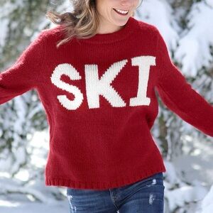 Wooden Ships SKI Sweater Red Size S/M
